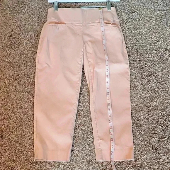 Apt 9 Petite Women's Pale Pink Pull On Stretch CAPRIS - Picture 8 of 10